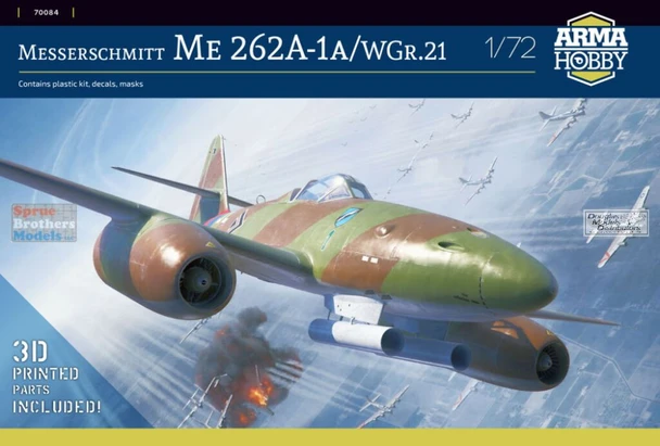 ARM70084 1:72 Arma Hobby Me262A-1a/WGr.21