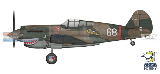 ARM70094 1:72 Arma Hobby Curtiss Hawk 81-A2 'Flying Tigers'