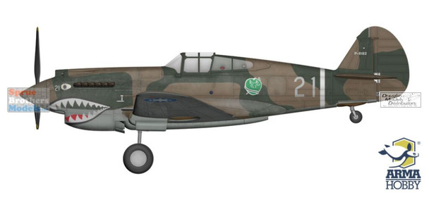ARM70094 1:72 Arma Hobby Curtiss Hawk 81-A2 'Flying Tigers'