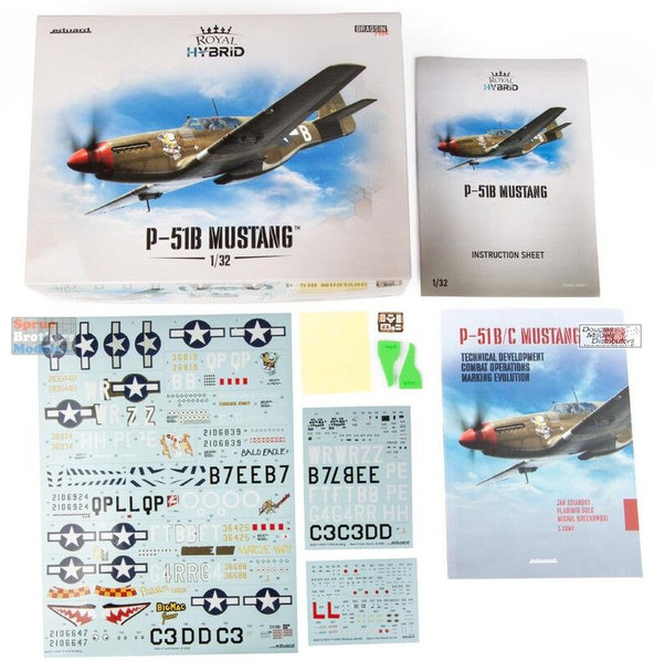 ONEEDU932011 1:32 Eduard P-51B Mustang [Royal Hybrid Edition] (BOX DAMAGE)