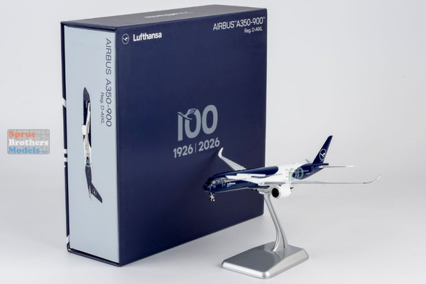 NGM39130 1:400 NG Model ULTIMATE Lufthansa Airbus A350-900 Reg #D-AIXL '100 Years Anniversary' (pre-painted/pre-built)