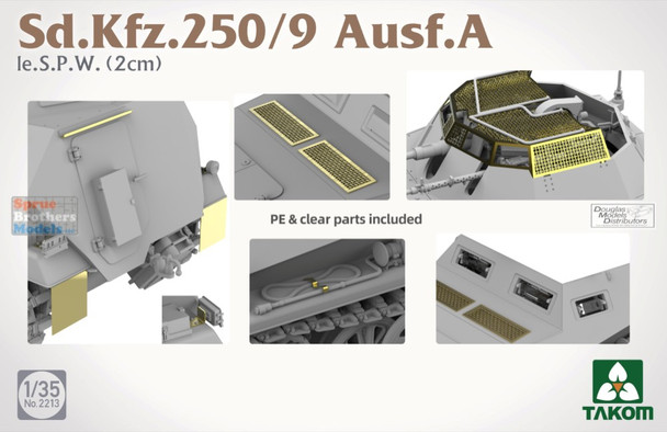 TAK02213 1:35 Takom Sd.Kfz.250/9 Ausf.A le.SPW (2cm)
