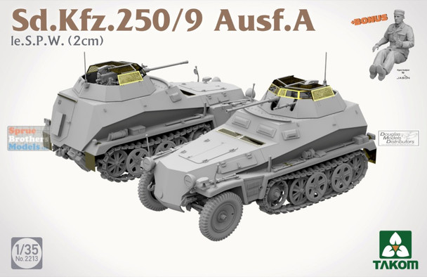 TAK02213 1:35 Takom Sd.Kfz.250/9 Ausf.A le.SPW (2cm)