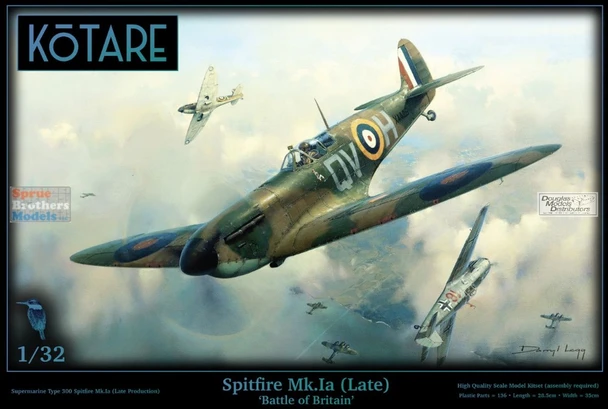 KOTK32005  1:32 Kotare Spitfire Mk.Ia Late 'Battle of Britain'