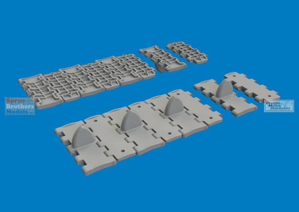 EDU635062 1:35 Eduard Brassin T-34 Waffle Workable Track Set (TAM kit)