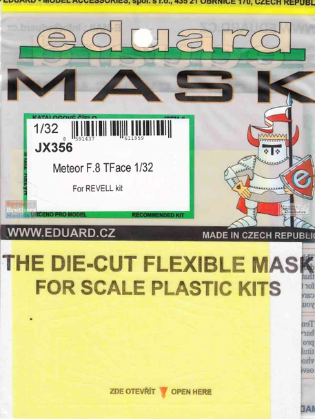 EDUJX356 1:32 Eduard Mask - Meteor F.8 TFACE (REV kit)