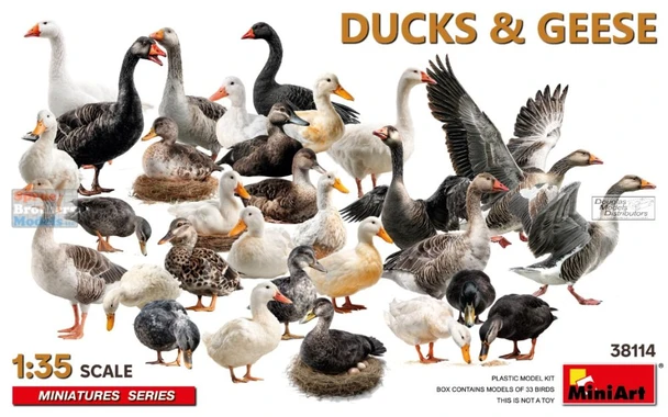 MIA38114 1:35 Miniart Ducks & Geese