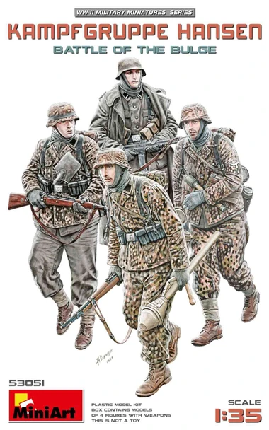 MIA53051 1:35 MiniArt Kampfgruppe Hansen Battle of the Bulge Figure Set