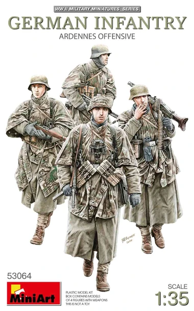 MIA53064 1:35 MiniArt German Infantry Ardennes Offensive Figure Set