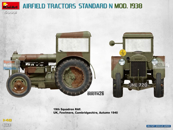 MIA50001 1:48 Miniart Standard N Mod 1938 Airfield Tractors