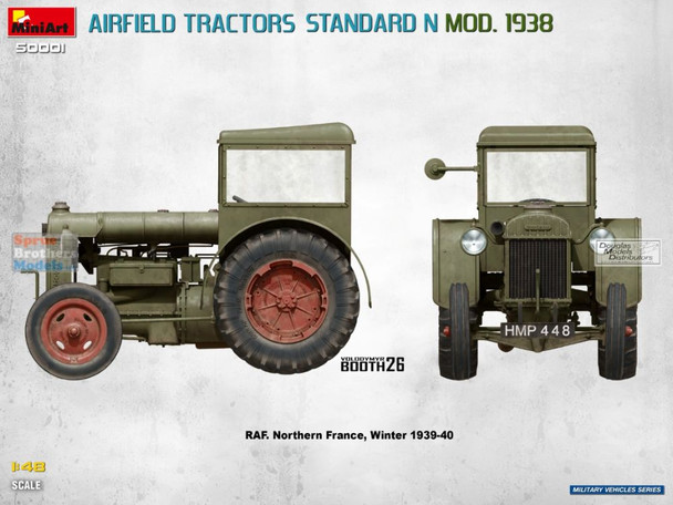 MIA50001 1:48 Miniart Standard N Mod 1938 Airfield Tractors