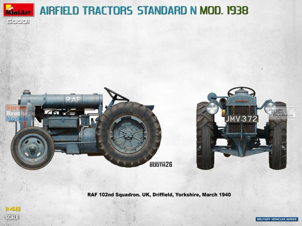 MIA50001 1:48 Miniart Standard N Mod 1938 Airfield Tractors