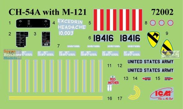 ICM72002 1:72 ICM CH-54A Tarhe with M-121 Bomb