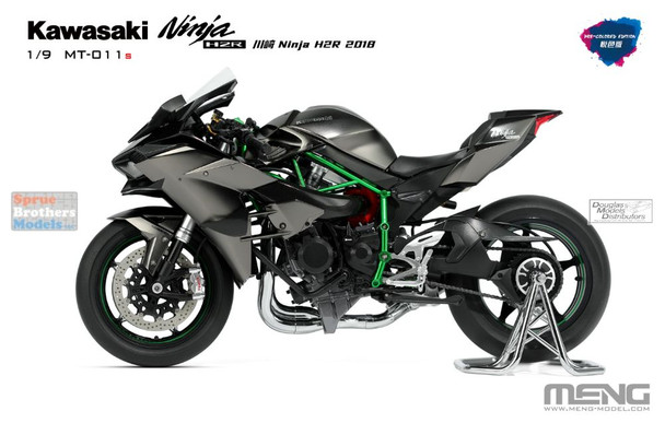 MNGMT011S 1:9 Meng Kawasaki Ninja H2R Motorcycle [Pre-Colored Edition]