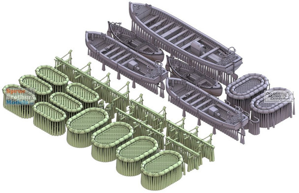 PONF27012FB 1:200 Pontos Model Detail Up Set - USS Yorktown CV-5 1942 with 20B Deck Blue Wood Deck (TRP/ILK kit)