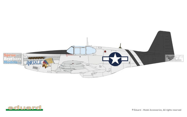 ONEEDU11200 1:48 Eduard Sharks and Stallions: P-40N Warhawk & P-51B P-51C Mustang [Limited Edition Dual Combo] (BOX DAMAGE)