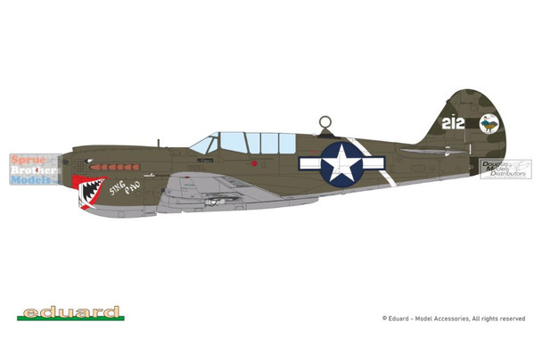 ONEEDU11200 1:48 Eduard Sharks and Stallions: P-40N Warhawk & P-51B P-51C Mustang [Limited Edition Dual Combo] (BOX DAMAGE)