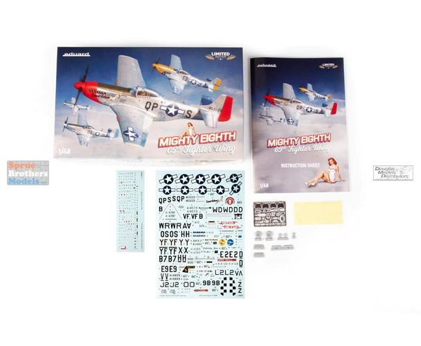 ONEEDU11196 1:48 Eduard P-51D Mustang 'Mighty Eight 65th Fighter Wing' [LIMITED EDITION] (BOX DAMAGE)