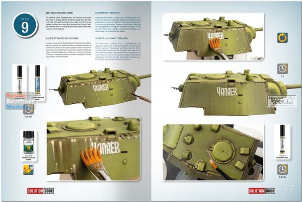 AMM7908 AMMO by Mig Solutions Box Mini - WW2 4BO Green Vehicles Colors and Weathering System