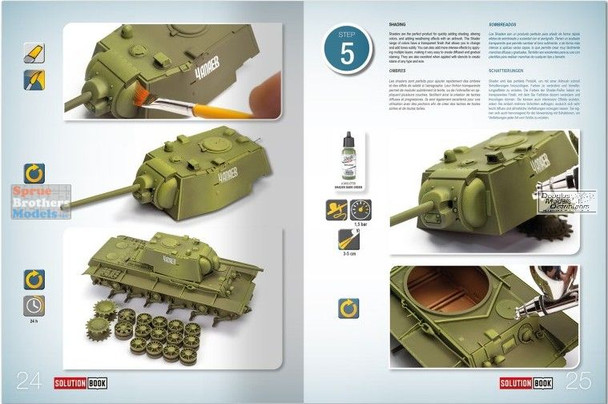 AMM7908 AMMO by Mig Solutions Box Mini - WW2 4BO Green Vehicles Colors and Weathering System