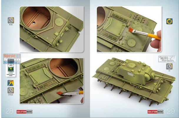 AMM7908 AMMO by Mig Solutions Box Mini - WW2 4BO Green Vehicles Colors and Weathering System