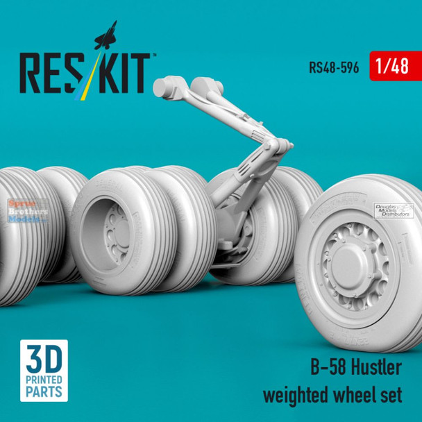 RESRS480596 1:48 ResKit B-58 Hustler Weighted Wheels Set