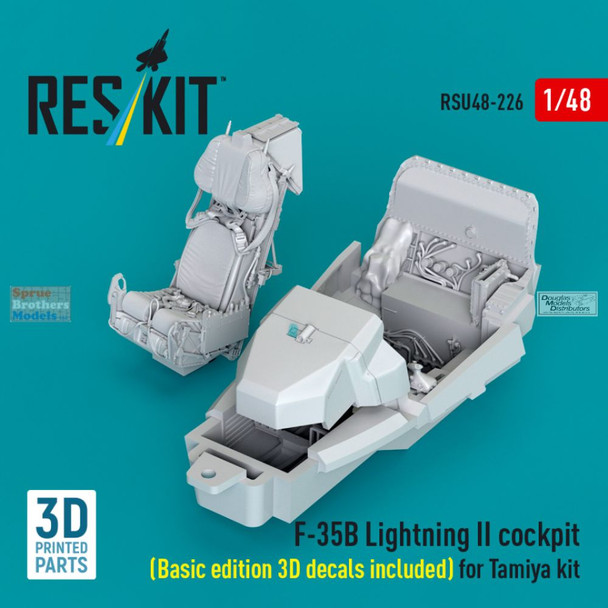 RESRSU480226U 1:48 ResKit F-35B Lightning II Cockpit Set Basic Edition (TAM kit)