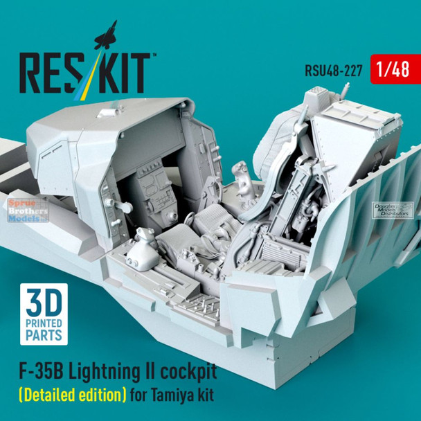 RESRSU480227U 1:48 ResKit F-35B Lightning II Cockpit Set Detailed Edition (TAM kit)