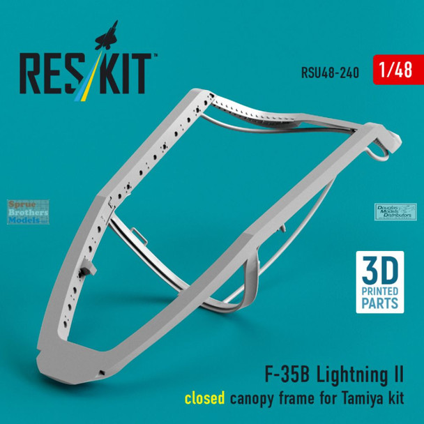 RESRSU480240U 1:48 ResKit F-35B Lightning II Closed Canopy Frame (TAM kit)