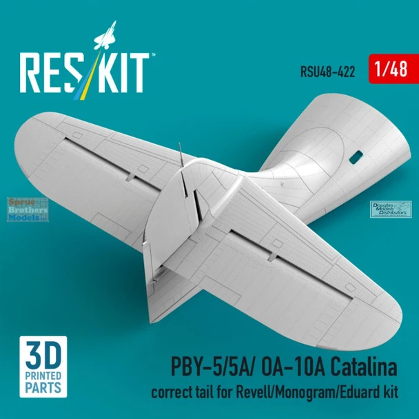RESRSU480422U 1:48 ResKit PBY-5 PBY-5A OA-10A Catalina Correct Tail (REV/EDU kit)