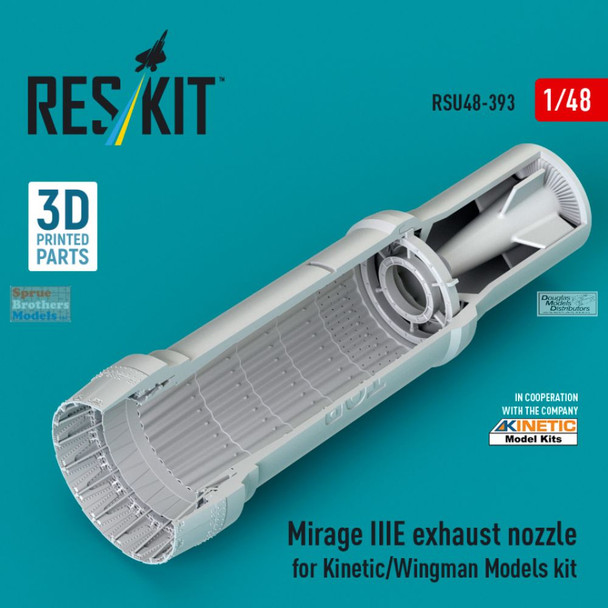 RESRSU480393U 1:48 ResKit Mirage IIIE Exhaust Nozzle (KIN kit)