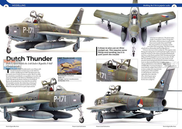 PSPBLUE008 Phoenix Scale Publications - The Republic F-84 Thunderjet Thunderstreak Thunderflash