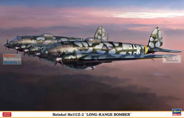 HAS02534 1:72 Hasegawa Heinkel He111Z-2 'Long Range Bomber'