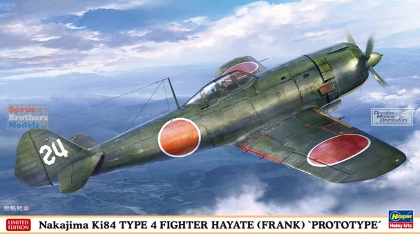 HAS07567 1:48 Hasegawa Ki84 Type 4 Fighter Hayate (Frank) 'Prototype'