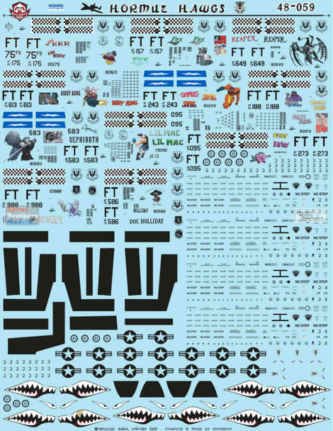 BMA48059 1:48 Bullseye Model Aviation Decals - A-10C Thunderbolt II 'Hormuz Hawgs'