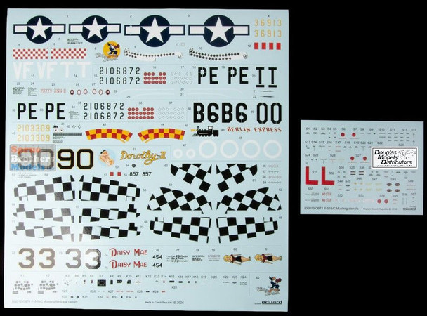 EDU932012 1:32 Eduard P-51B P-51C Mustang Birdcage Canopy [Hybrid Edition]