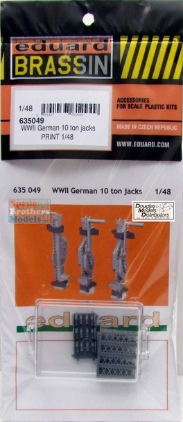 EDU635049 1:48 Eduard Brassin WW2 German 10 ton Jacks
