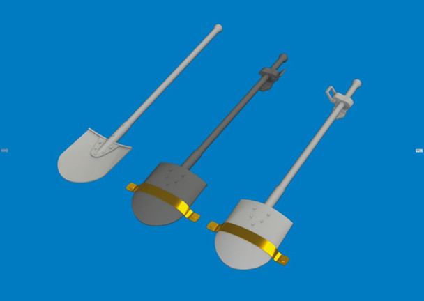 EDU635050 1:48 Eduard Brassin WW2 German Shovels