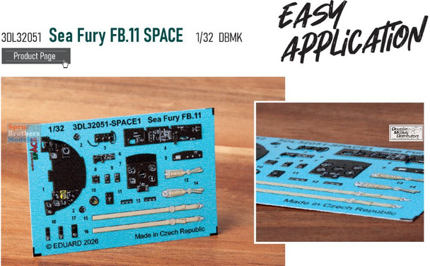 EDU3DL32051 1:32 Eduard SPACE - Sea Fury FB.11 (DBM kit)