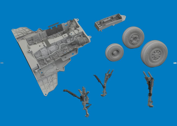 EDU6481220 1:48 Eduard Brassin - F-35A Lightning II Bottom Equipment Detail Set (TAM kit)