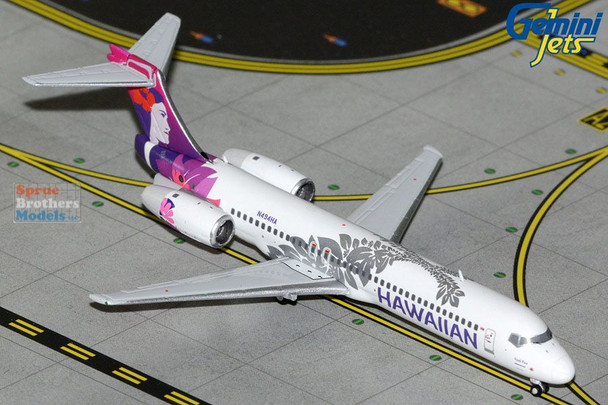 GEMGJ2437 1:400 Gemini Jets Hawaiian Airlines B717-200 Reg #N494HA (pre-painted/pre-built)
