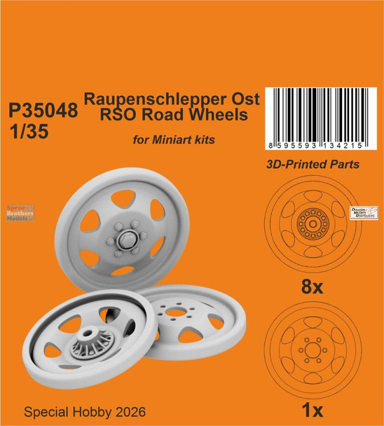 SPHP35048P 1:35 Special Hobby Raupenschlepper Ost RSO Road Wheels (MIA kit)