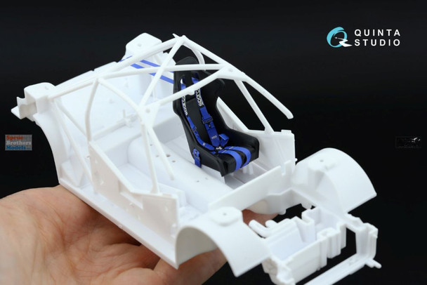 QTSQR24009 1:24 Quinta Studio 3D Decal - Sparco 6-Point Racing Harness 3"+2"(Blue)
