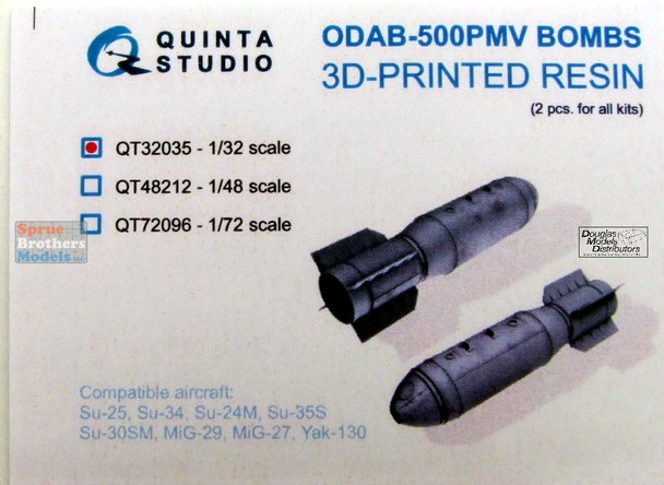 QTSQT32035 1:32 Quinta Studio ODAB-500PMV Bomb Set