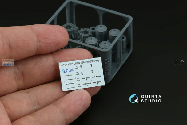 QTSQT48182 1:48 Quinta Studio OFAB-250-270 Bomb Set
