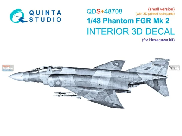 QTSQDS48708R 1:48 Quinta Studio 3D Decal - Phantom FGR.2 (HAS kit) Small Version