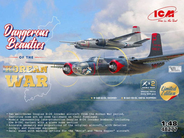ICM48277 1:48 ICM 'Dangerous Beauties of the Korean War (B-26B and B-26C)