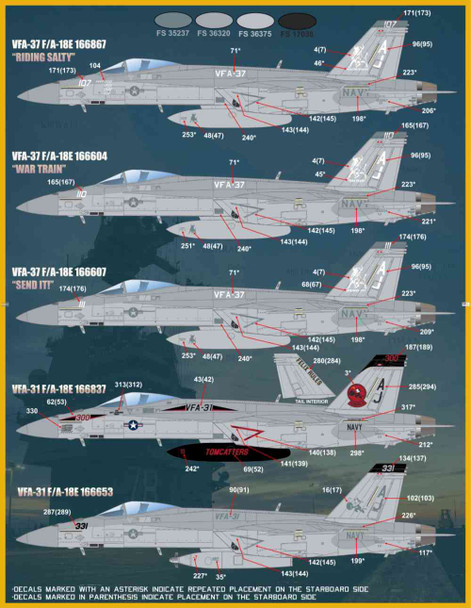 FUR48104 1:48 Furball Aero Design F-18E F-18F Super Hornet EA-18G Growler 'Team Factory CVW-8 at War Part 2: Operation Epic Fury'