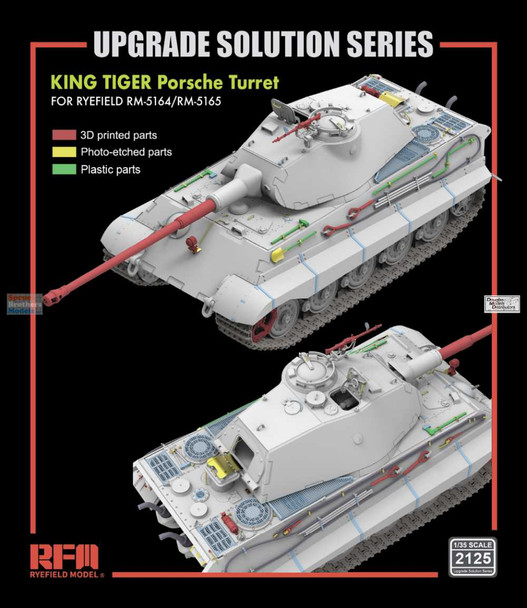 RFMRM2125 1:35 Rye Field Model King Tiger Porsche Upgrade Set (RFM kit)