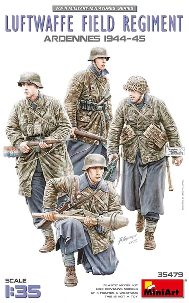 MIA35479 1:35 MiniArt Luftwaffe Field Regiment Ardennes 1944-45 Figure Set